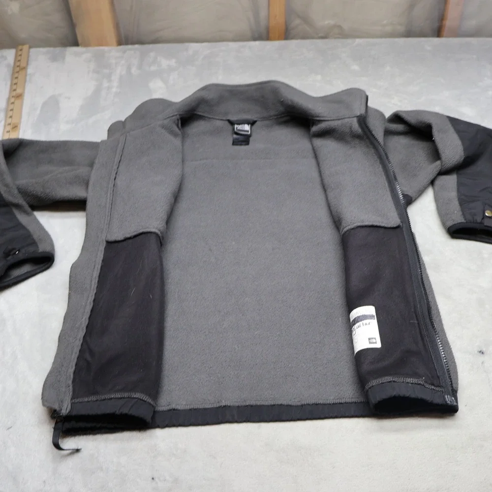 North Face Jacket Boys Large Black Denali Polartec Fleece Recycled Outdoor Fall‎